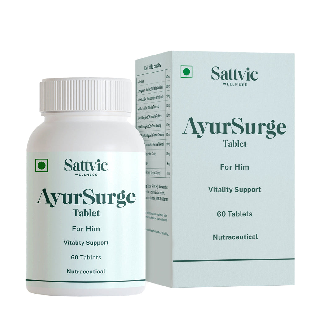 AyurSurge - Ayurvedic Testosterone & Stamina Supplement for Men